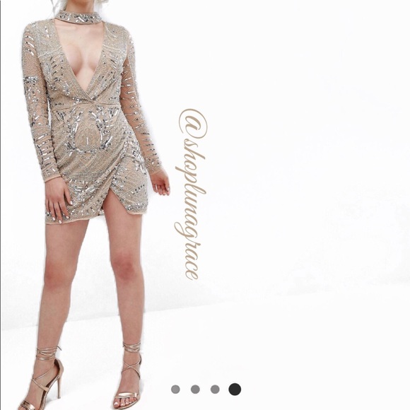 Misguided Peace + Love Choker Neck Dress - Picture 6 of 6